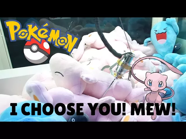 sleeping mew pokemon!| south korea seoul 인형뽑기 | catch a toy
